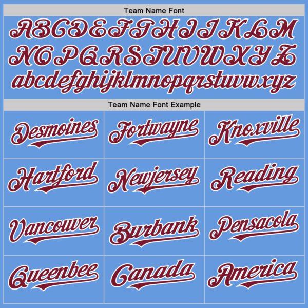 Custom Light Blue Crimson-White Mesh Authentic Throwback Baseball Jersey