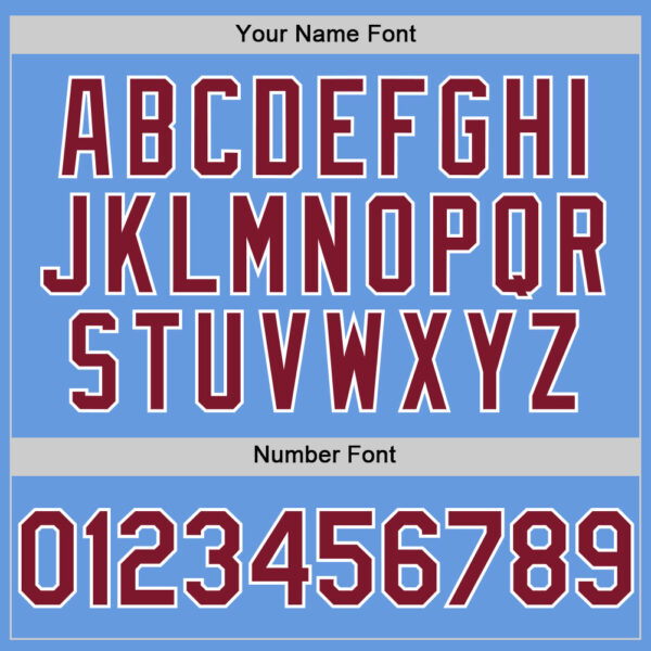 Custom Light Blue Crimson-White Mesh Authentic Throwback Baseball Jersey