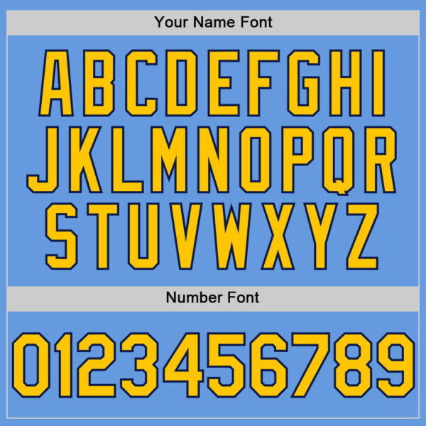 Custom Light Blue Yellow-Navy Mesh Authentic Throwback Baseball Jersey