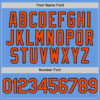 Custom Light Blue Orange-Black Mesh Authentic Throwback Baseball Jersey