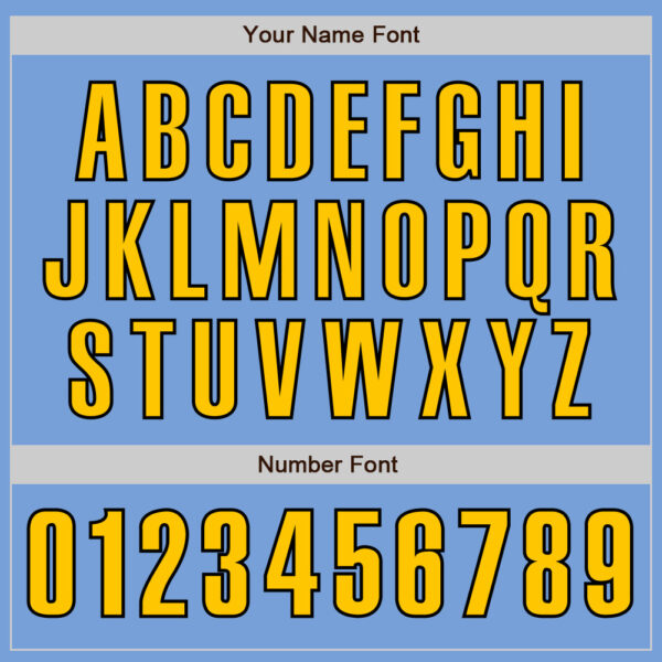 Custom Light Blue Yellow-Black Authentic Baseball Jersey