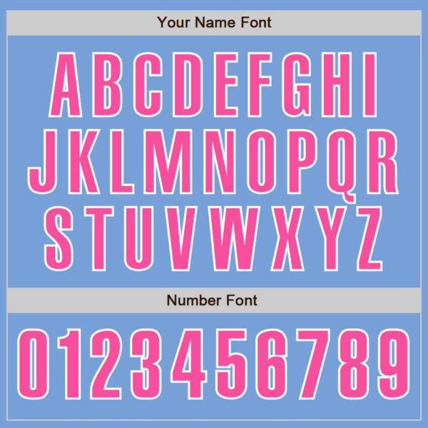 Custom Light Blue Pink-White Authentic Baseball Jersey