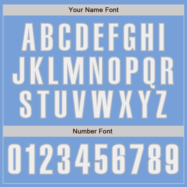 Custom Light Blue White-Gray Authentic Baseball Jersey