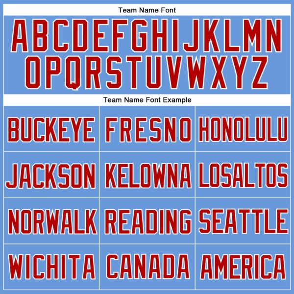 Custom Light Blue Red-White Mesh Authentic Throwback Baseball Jersey