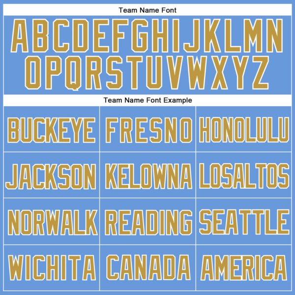 Custom Light Blue Old Gold-White Mesh Authentic Throwback Baseball Jersey