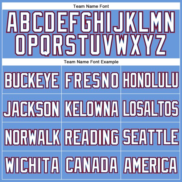 Custom Light Blue Royal-Red Mesh Authentic Throwback Baseball Jersey