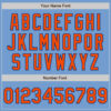 Custom Light Blue Orange-Royal Authentic Baseball Jersey