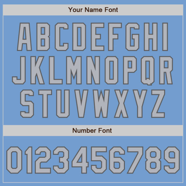 Custom Light Blue Gray-Steel Gray Authentic Baseball Jersey