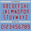 Custom Light Blue Crimson-White Authentic Baseball Jersey