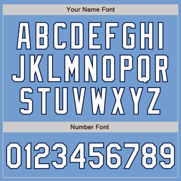 Custom Light Blue White-Navy Authentic Baseball Jersey