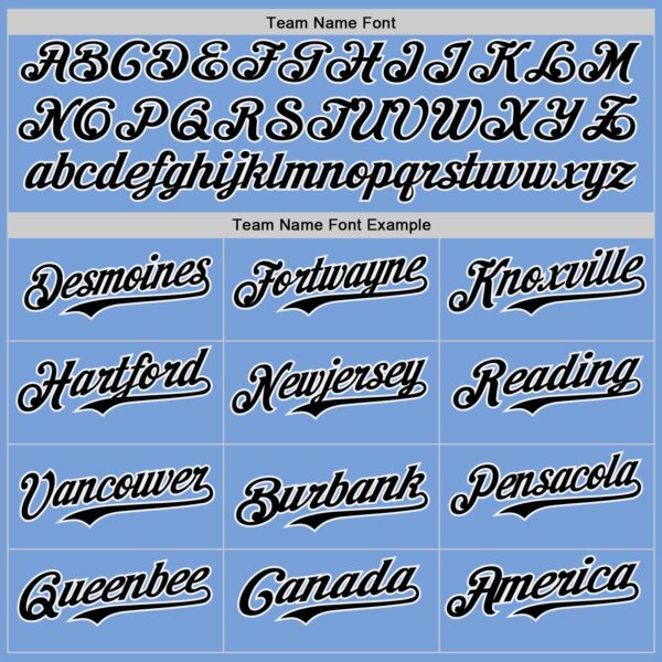 Custom Light Blue Black White-Red Authentic Baseball Jersey