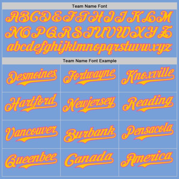 Custom Light Blue Yellow-Pink Authentic Baseball Jersey