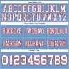 Custom Light Blue White-Red Authentic Football Jersey