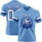 LightBlue0861-1 Custom Light Blue White-Royal Authentic Football Jersey