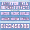 Custom Light Blue White-Pink Authentic Football Jersey