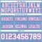 LightBlue0877-3 Custom Light Blue White-Pink Authentic Football Jersey