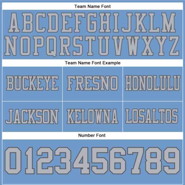 Custom Light Blue Gray-Steel Gray Authentic Football Jersey