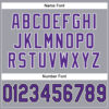 Custom Light Gray Purple-Black Mesh Authentic Football Jersey