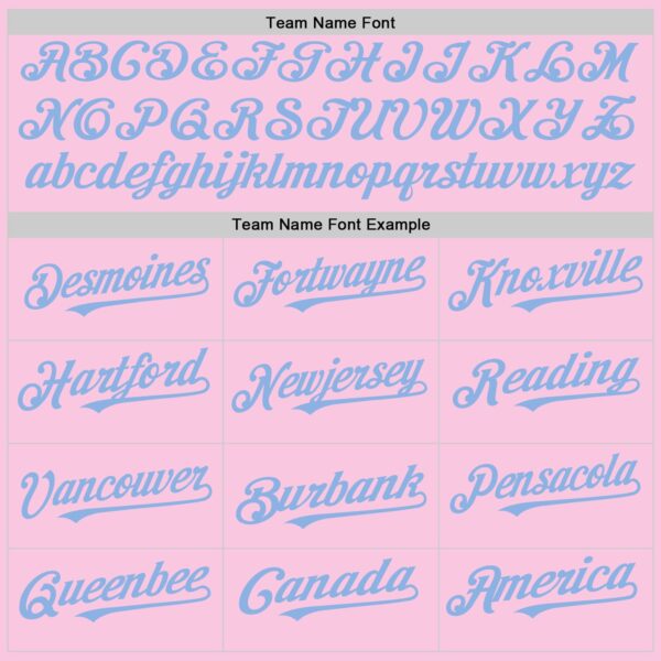 Custom Light Pink Light Blue Mesh Authentic Throwback Baseball Jersey