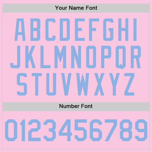 Custom Light Pink Light Blue Mesh Authentic Throwback Baseball Jersey