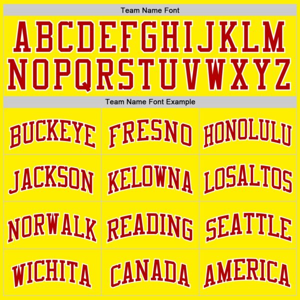 Custom Light Yellow Red-White Authentic Basketball Jersey
