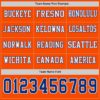 Custom Orange Royal-White Long Sleeve Authentic Football Jersey