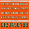 Custom Orange Green-White Long Sleeve Authentic Football Jersey