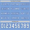 Custom Light Blue White-Royal Long Sleeve Authentic Football Jersey