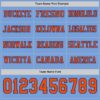 Custom Light Blue Orange-Royal Long Sleeve Authentic Football Jersey