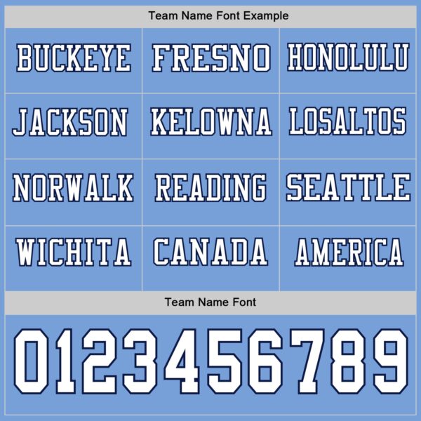 Custom Light Blue White-Navy Long Sleeve Authentic Football Jersey