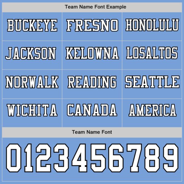 Custom Light Blue White-Black Long Sleeve Authentic Football Jersey