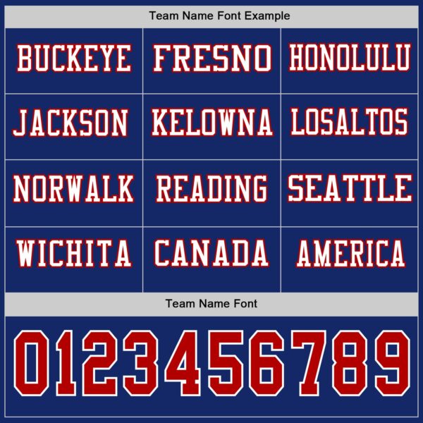 Custom Royal Red-White Long Sleeve Authentic Football Jersey