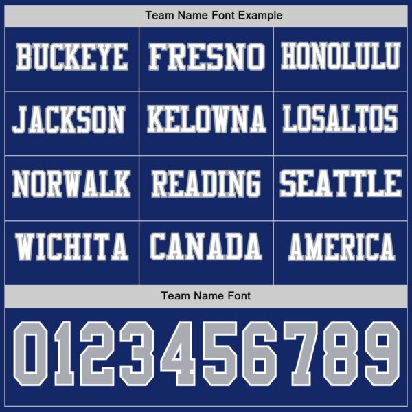 Custom Royal Gray-White Long Sleeve Authentic Football Jersey