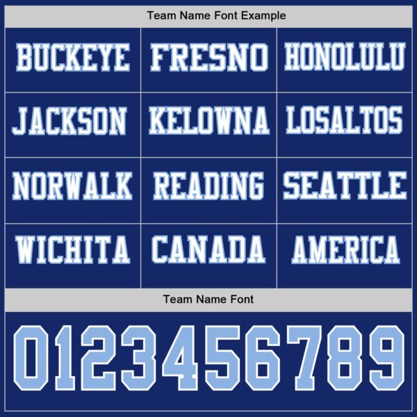 Custom Royal Light Blue-White Long Sleeve Authentic Football Jersey