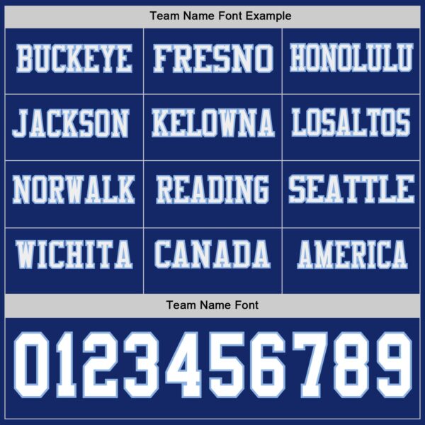 Custom Royal White-Light Blue Long Sleeve Authentic Football Jersey