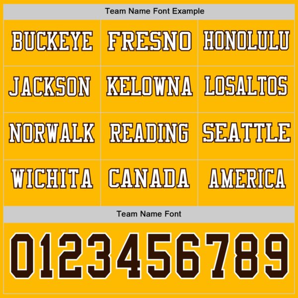 Custom Gold Brown-White Long Sleeve Authentic Football Jersey