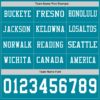 Custom Teal White Long Sleeve Authentic Football Jersey