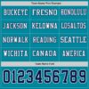 Custom Teal Navy-White Long Sleeve Authentic Football Jersey