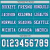 Custom Teal White-Purple Long Sleeve Authentic Football Jersey