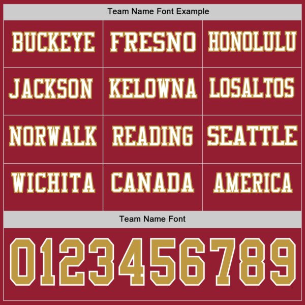 Custom Cardinal Old Gold-White Long Sleeve Authentic Football Jersey