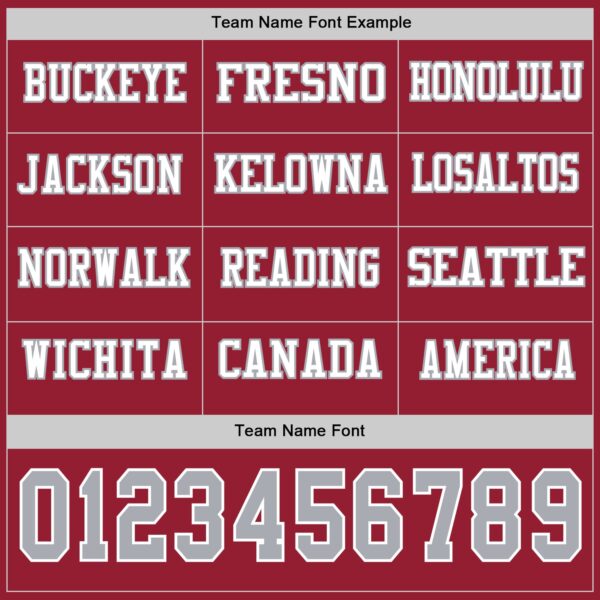 Custom Cardinal Gray-White Long Sleeve Authentic Football Jersey