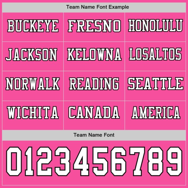 Custom Pink White-Black Long Sleeve Authentic Football Jersey