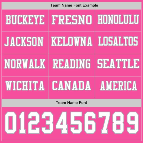 Custom Pink White-Gray Long Sleeve Authentic Football Jersey