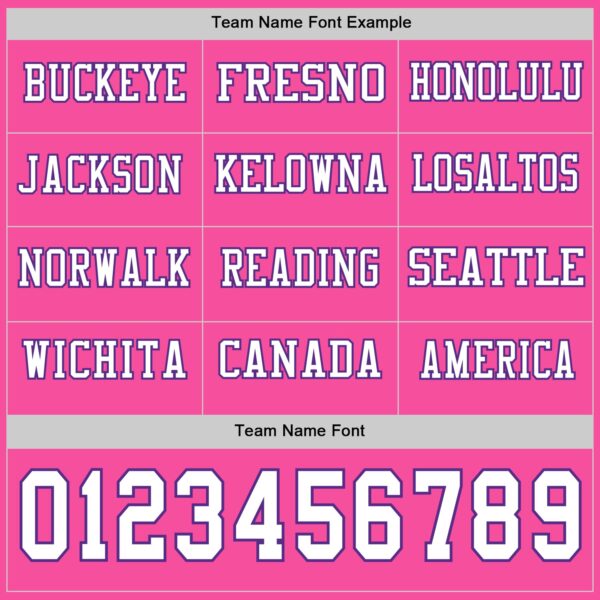 Custom Pink White-Purple Long Sleeve Authentic Football Jersey