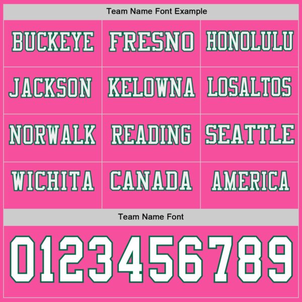 Custom Pink White=Kelly Green Long Sleeve Authentic Football Jersey