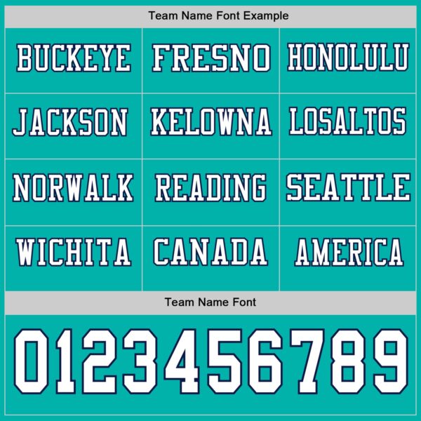 Custom Aqua White-Navy Long Sleeve Authentic Football Jersey