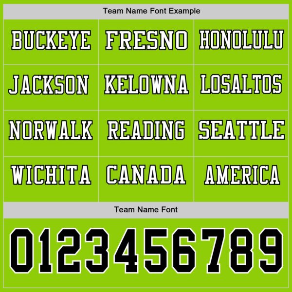 Custom Neon Green Black-White Long Sleeve Authentic Football Jersey