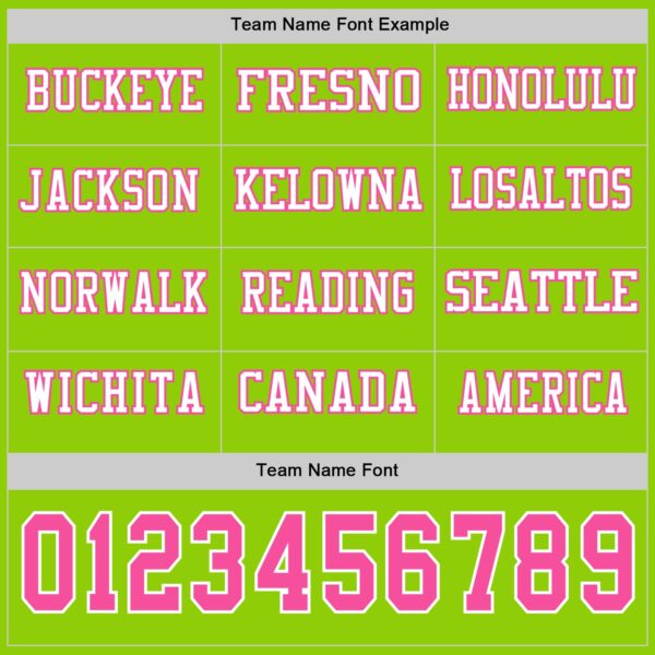 Custom Neon Green Pink-White Long Sleeve Authentic Football Jersey
