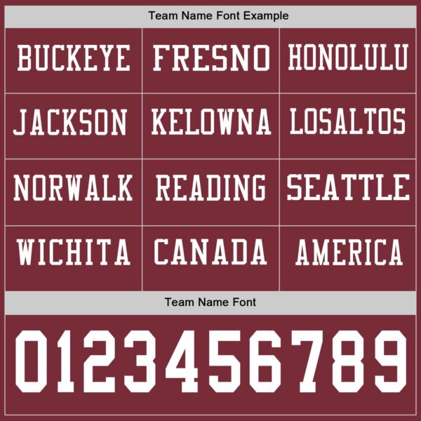 Custom Burgundy White Long Sleeve Authentic Football Jersey