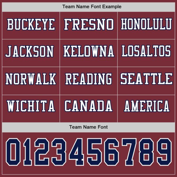 Custom Burgundy Navy-White Long Sleeve Authentic Football Jersey